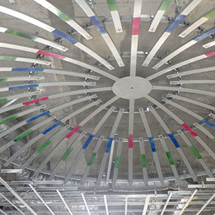 NB事務所天井下地施工中